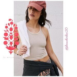 *FP MOVEMENT BY FREE PEOPLE Happiness Runs Long Crop Tank NWOT M/L FP-116
